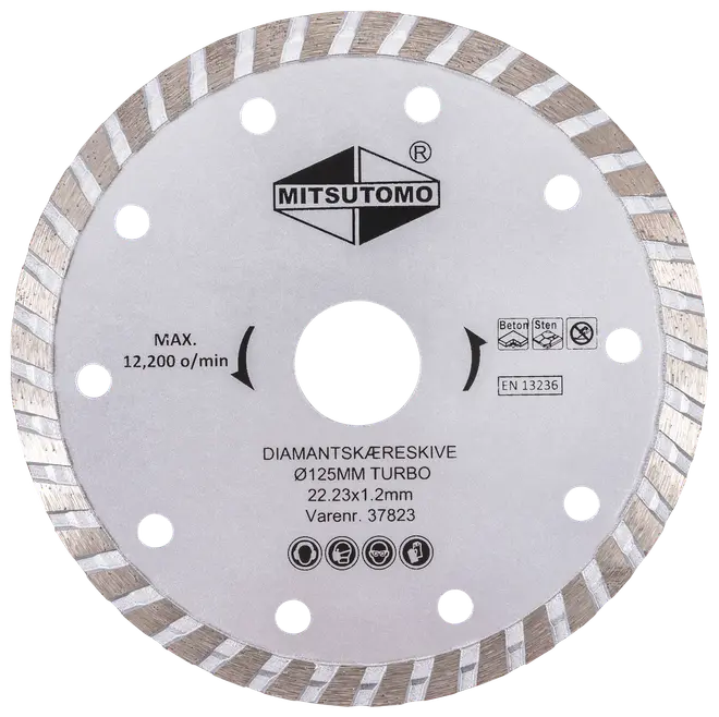 Mitsutomo Diamantskæreskive Ø125 mm - turbo