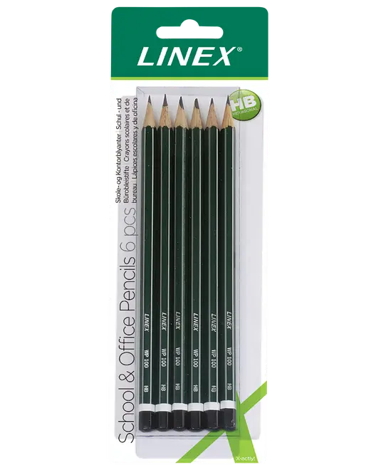 LINEX WB100 HB Blyanter 6-Pak