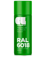Cosmoslac premium akrylmaling spray, RAL 5018 turkisblå, 400ml dåse. Glat, blank finish til forskellige overflader. Nem aerosolpakning for jævn påføring.