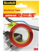 Scotch® Elektrisk Tape 10 meter x 15 mm - Rød