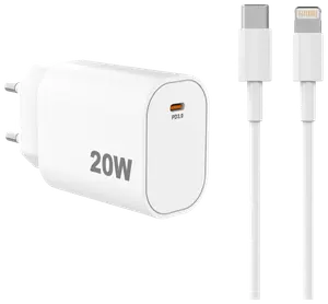 VANDENBERG Snabbladdare 20W - Lightning®-kabel