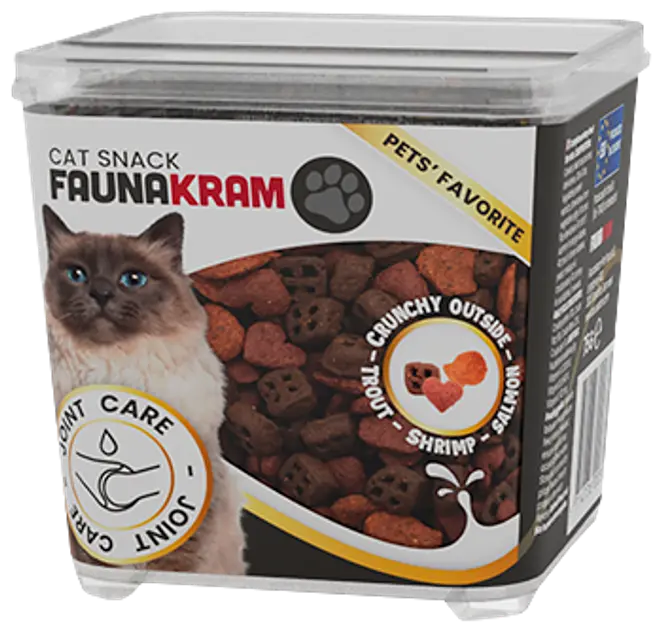 Faunakram Kattgodis Trio Fish Bites 75 g