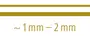 Metallic-pennset, 2 st
