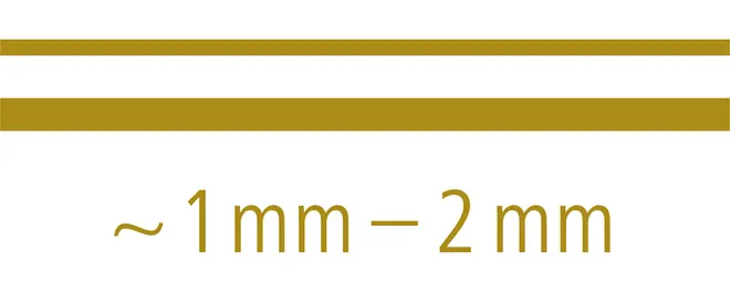 Metallic-pennset, 2 st