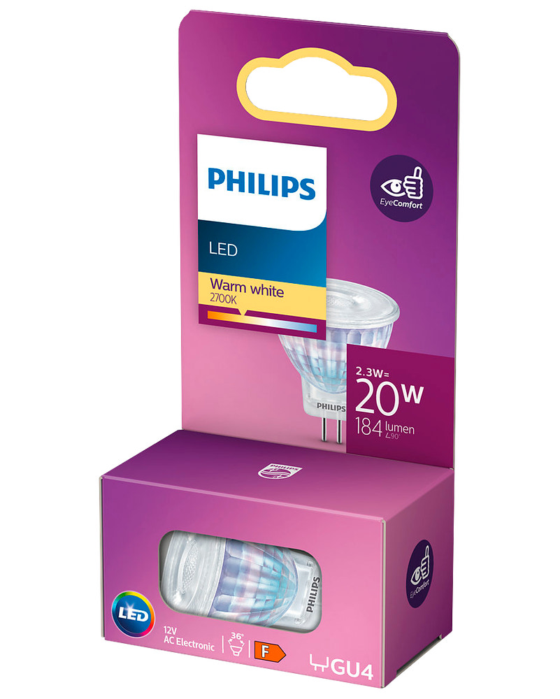 PHILIPS Stiftlampa 2,3W GU4 MR11