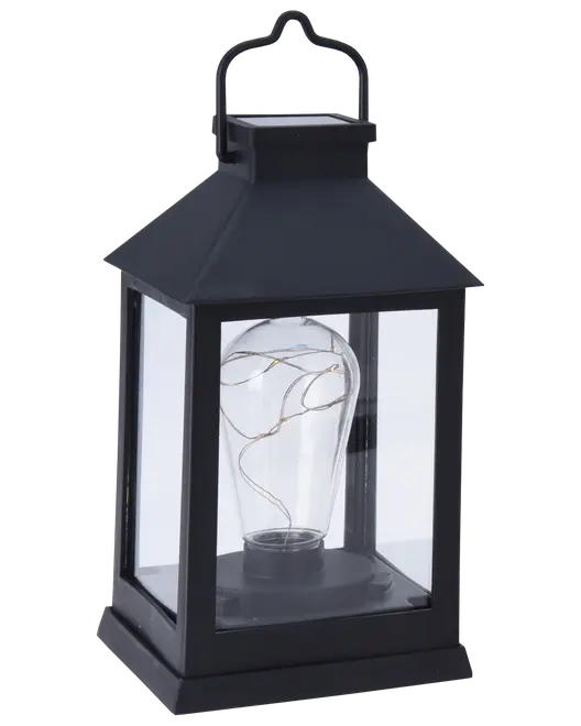 Solcellslampa lykta 19 cm