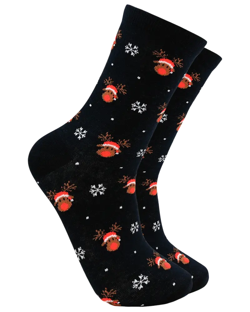 Mysiga strumpor med julmotiv