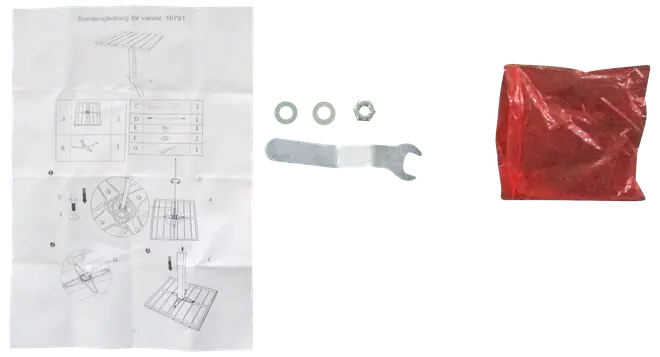 Skruvset till cafébord 70 x 70 cm