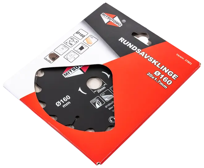 Mitsutomo Rundsavsklinge Ø160 x 20 mm 18T