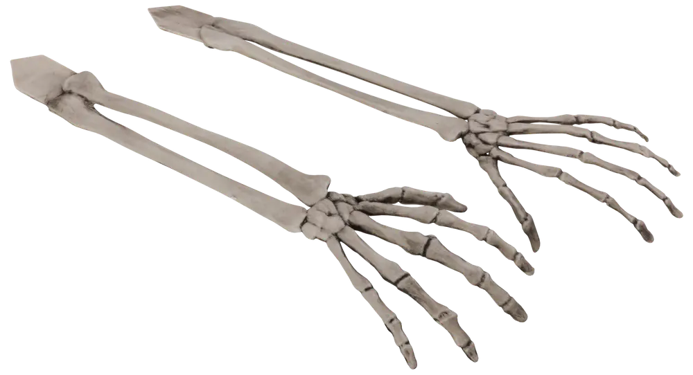 Halloween Skelett armar på spett