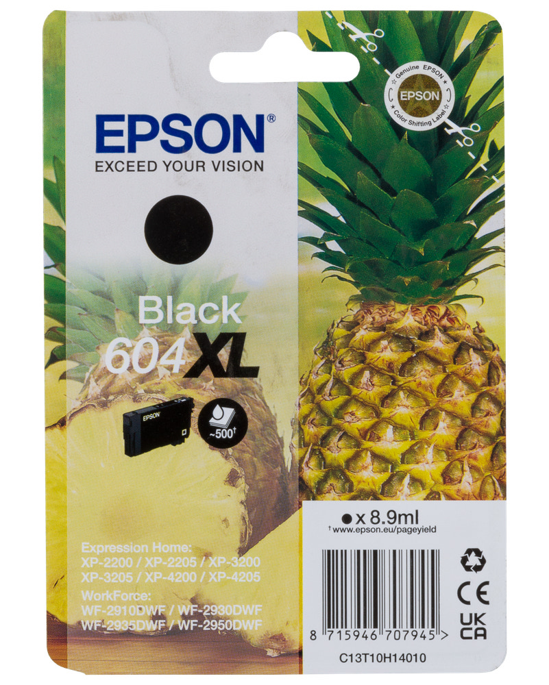 Epson Blæk single 604XL - sort