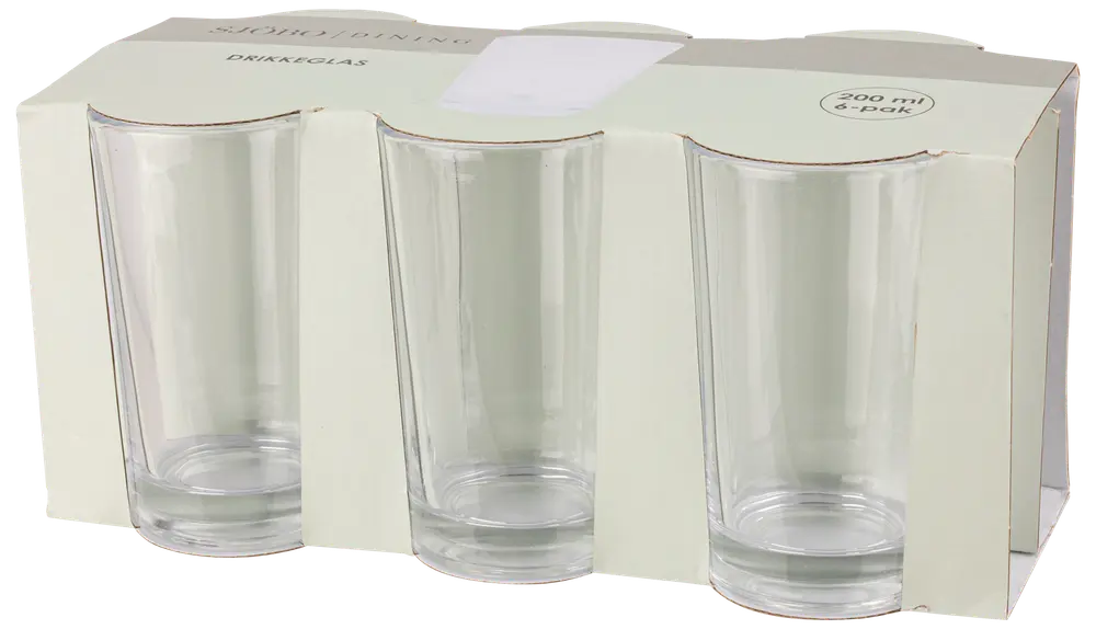 Drikkeglas 200 ml 6-pak
