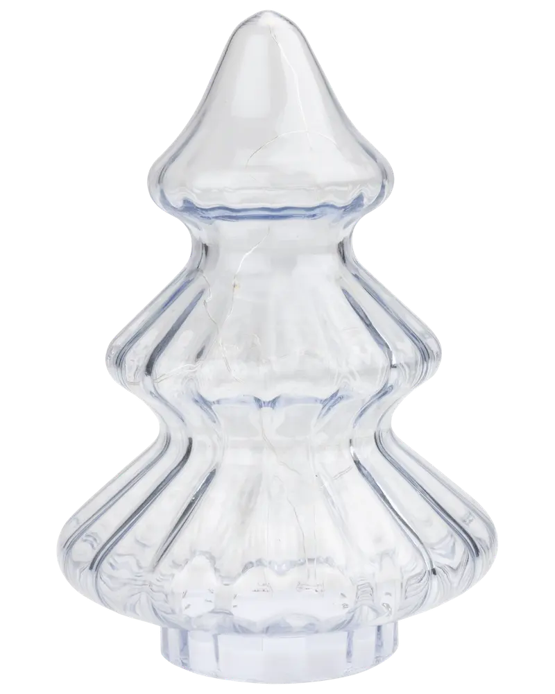 Julgranslampa i glas - höjd 20 cm