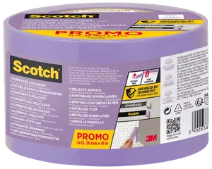Scotch® Maskeringstejp för ömtåliga ytor 41 meter – 36 mm 2-pack
