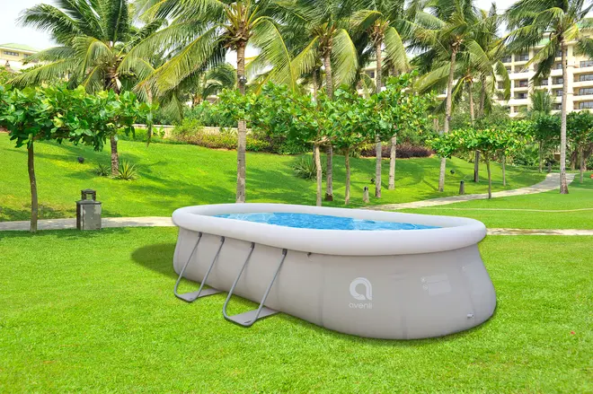 Pool Oval m. stålramme 10.886 L