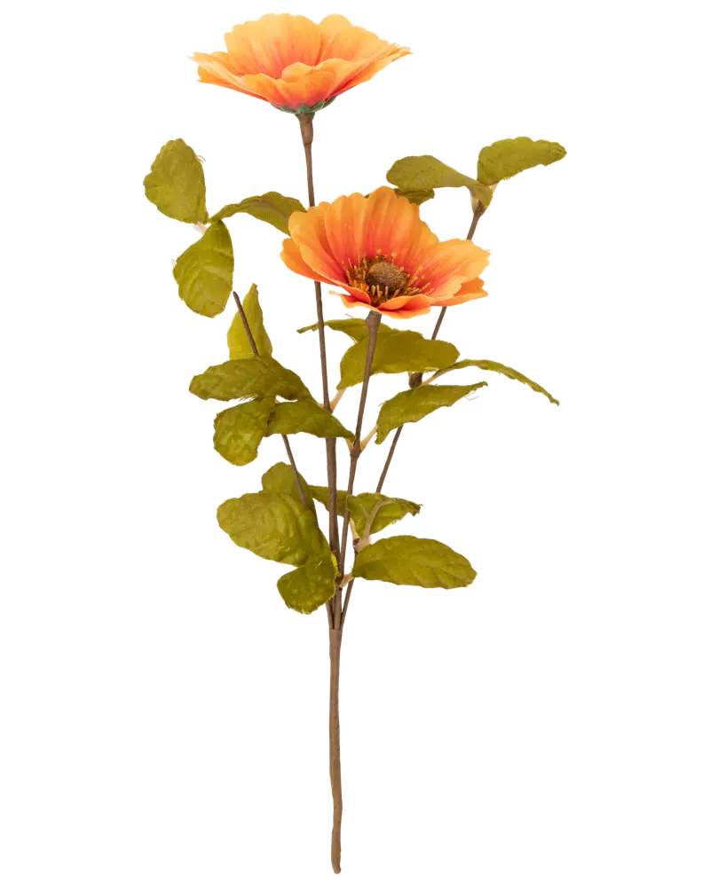 Blomst kunstig 30 cm - orange