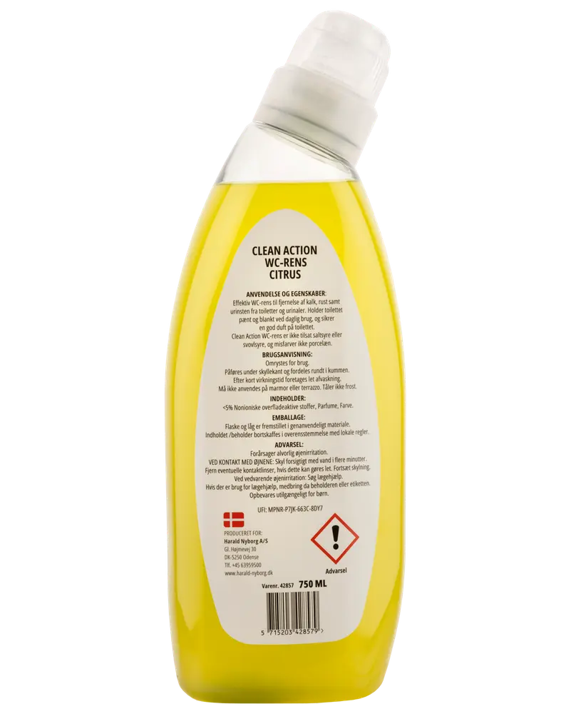 Clean Action WC Rens 750 ml - Citrus