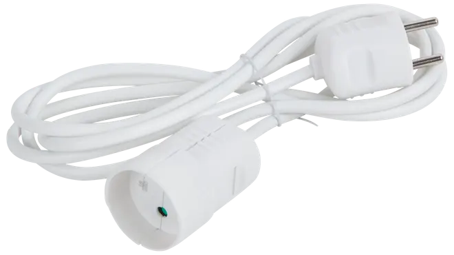 Forlængerkabel 2 m - hvid