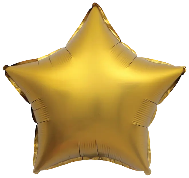 Folieballon 40 cm - Guld stjerne