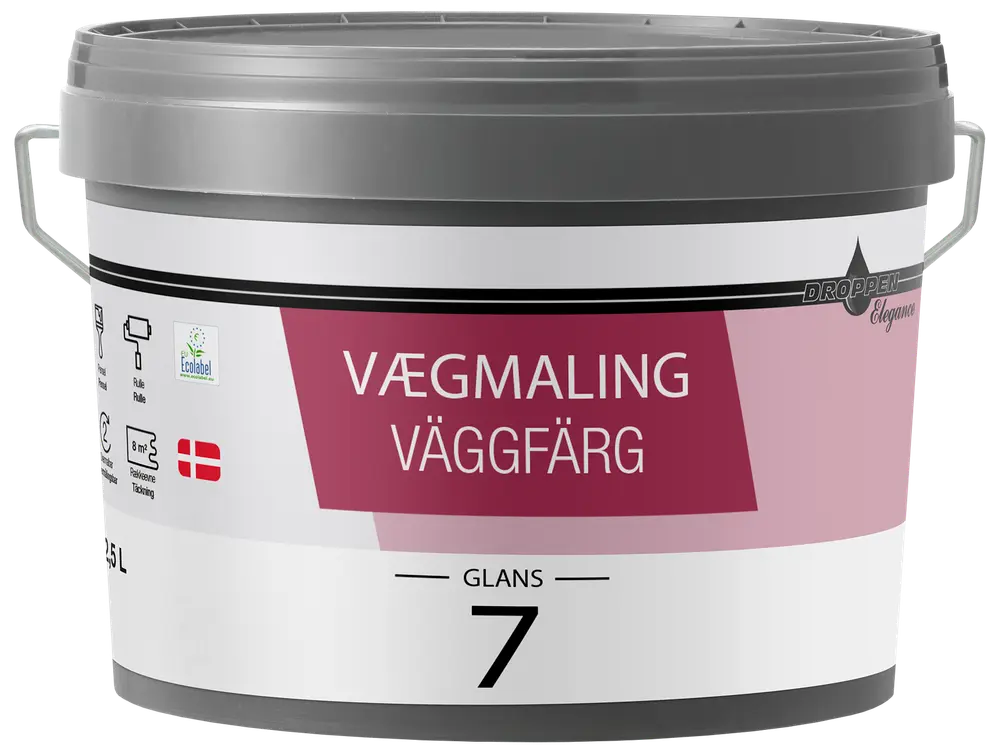 Väggfärg Glans 7 - vit