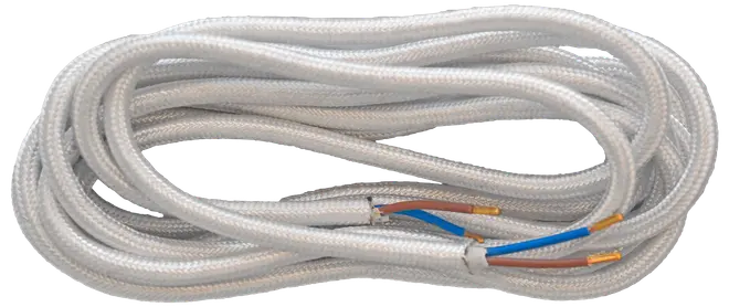 Stofledning 5 m - hvid