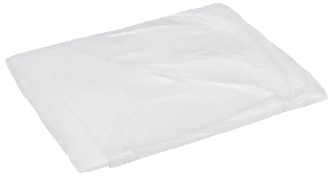 Genomskinlig plastpåse i rektangulär form, tunn och lätt. Passar för förvaring eller paketering. Innehållet syns tydligt. Förseglad på tre sidor, öppen på en.