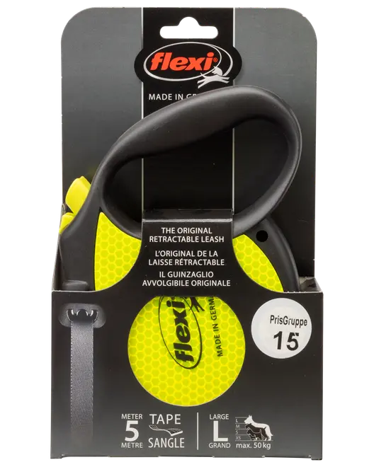 Hundeline Flexi Neon Reflect str. L