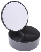 Spejl med organizer Ø14 cm - assorterede farver