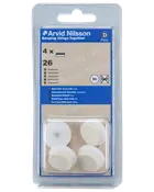 Møbelfilt + stift Ø26 mm 4-pak