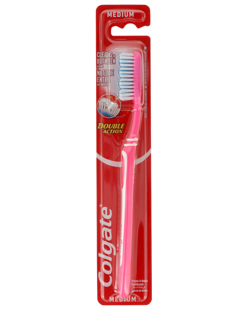 Colgate Tandbørste double action - medium