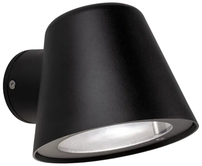 Luxlamp Væglampe Ares GU10 - sort