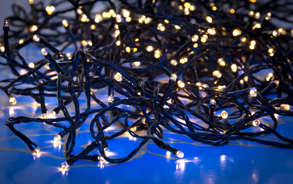 Ljusslinga 40 LED med timer - varmvit  