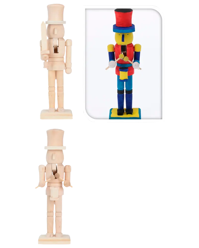 NÖTKNÄPPARE 18 CM MÅLA SJÄLV