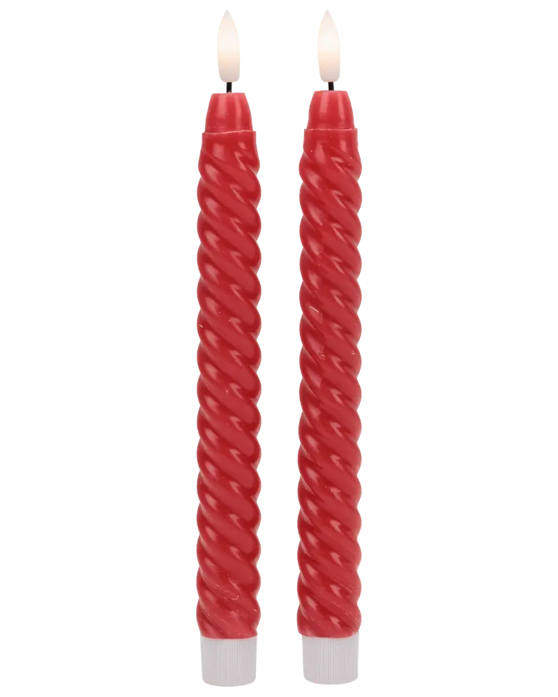 LED-stearinljus twist H.25 cm 2-pack