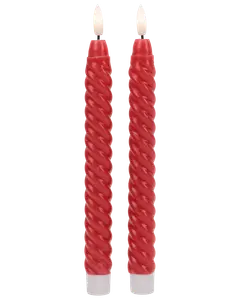 LED-stearinljus twist H.25 cm 2-pack
