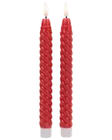 LED-stearinljus twist H.25 cm 2-pack
