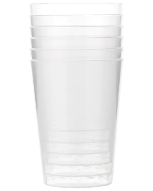 Vattenglas 25 cl återanvändbart 6-pack