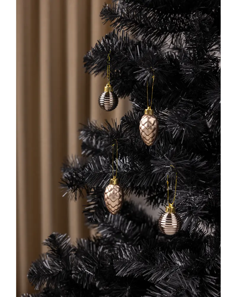 Julkulor silver/champagne 10-pack 