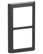 LK FUGA Designram SOFT 2 x 1 modul - kolgrå