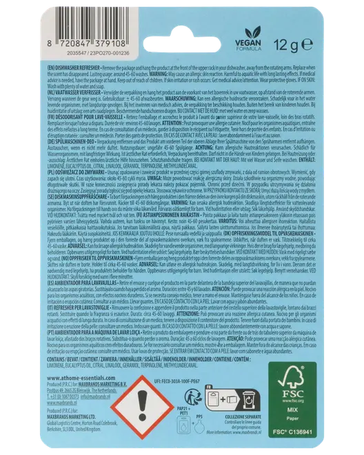 Luftfräschare diskmaskin citron