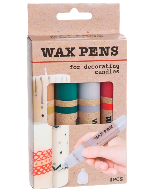 Vokspenne til stearinlys 4-pak
