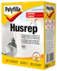 Polyfilla Husrep, 1 kg, grå cementbaseret pulverspartelmasse til reparation af store og små huller i murværk. Vejer- og vandbestandig, ekstra stærk, til inde og ude.