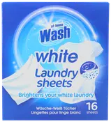 At Home Wash Laundry sheets 16 ark - vit