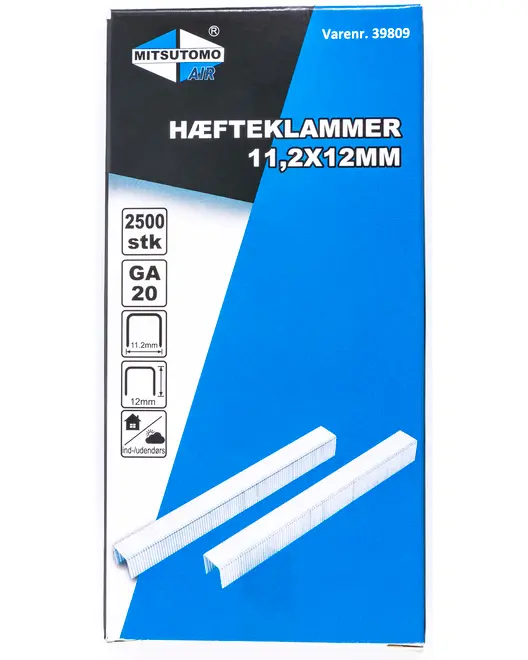 Mitsutomo Air häftklammer 11,2 x 12 mm 2500 st