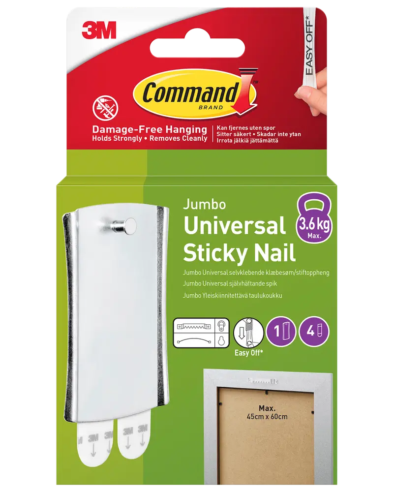 Command™ Universalspik Självhäftande – 1 krok