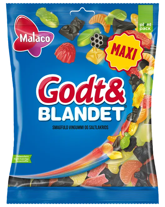 Malaco Godt & Blandet 340 g