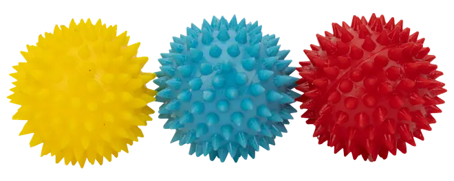 DanPet Hundleksaker 3-pack bollar med piggar