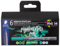 /staedtler-pensel-tusch-pigmentart-groen-6-pak