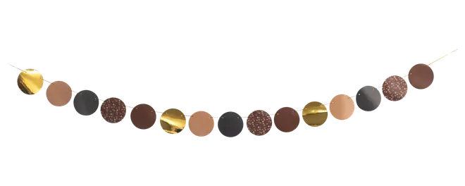 Guirlande med cirkler 4 m