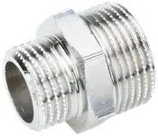 Nippelförminskning kromad 1/2x3/4\"